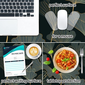 Элегантный и прочный настольный коврик 120х60 с графикой.