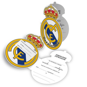 ZAPROSZENIE NA URODZINY REAL MADRID Z2