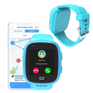 SMARTWATCH ZEGAREK DLA DZIECI LOCON GPS NIEBIESKI