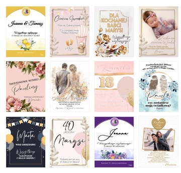 ВИННАЯ этикетка на свадьбу вместо цветов