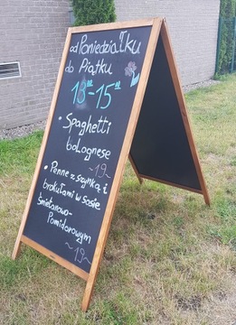 ДВУХСТОРОННЯЯ рекламная подставка для МЕЛОВОЙ ДОСКИ 120х60см МЕЛОВАЯ ДОСКА