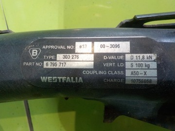 BMW 5 F10 2.0 D 12R ZAŘÍZENÍ(HÁK) TÁŽNÝ 6795717