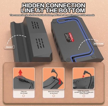 Док-станция Steam Deck/ROG Ally 6in1 LAN RJ45 Телевизор HDMI 4K Концентратор USB