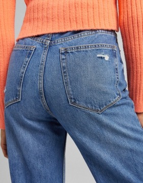 BERSHKA_SPODNIE JEANS SZEROKIE 90'S 5028335 R.44