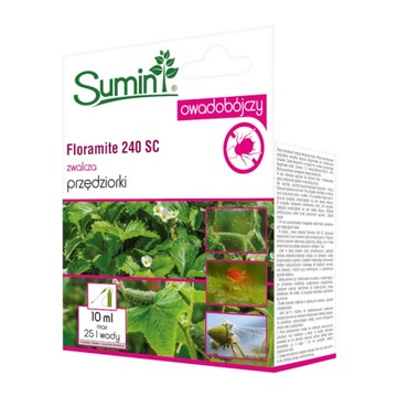 Sumin Floramite 240 SC Środek owadobójczy ZWALCZA PRZĘDZIORKI 10 ml