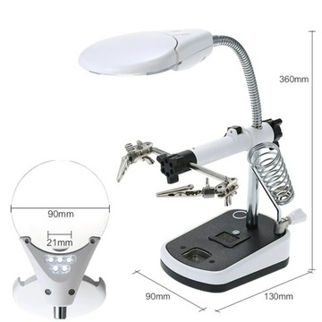 Лупа для пайки 6 светодиодов настольная лампа XGETOP