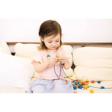 ДЕРЕВЯННЫЕ БУСИНЫ ДЛЯ НАЗВАНИЯ, 96 ЭЛЕМЕНТОВ