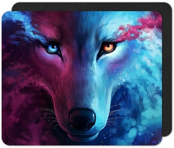 PERSONALIZOWANA PODKŁADKA POD MYSZKĘ WILKI + tekst