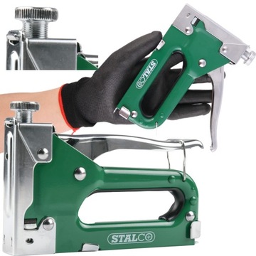 ZSZYWACZ TAPICERSKI TAKER 6-14mm ręczny stalowy solidny WBIJA BEZBŁĘDNIE