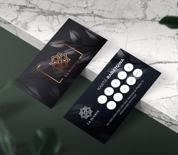 Дисконтные карты лояльности, медная фольга позолоченная, 250 шт + дизайн