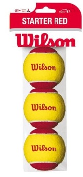 Zestaw piłek tenisowych WILSON STARTER RED 3pak dziecięce