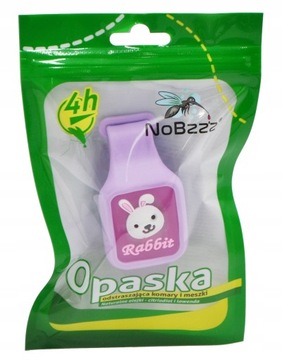 NoBzzz OPASKA NA KOMARY i MESZKI DLA DZIECI Królik