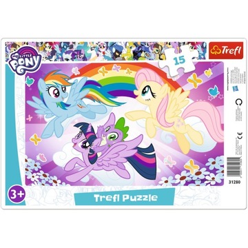 Puzzle Ramkowe ZABAWA KUCYKÓW PONY 31280 TREFL