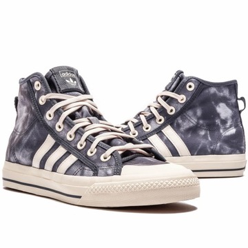 Buty Męskie Adidas Nizza Hi 46 Wysokie Trampki Szare Ombre GX4586 Sneakersy