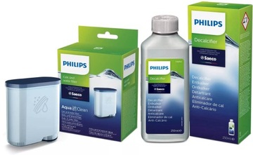 СРЕДСТВО ДЛЯ УДАЛЕНИЯ НАКИПИ SAECO И ФИЛЬТР ДЛЯ ВОДЫ AQUACLEAN PHILIPS