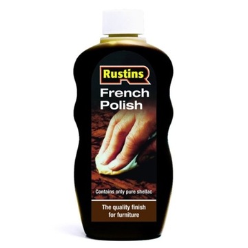 Politura szelakowa francuska do wykańczania mebli szelak RUSTINS 125ml