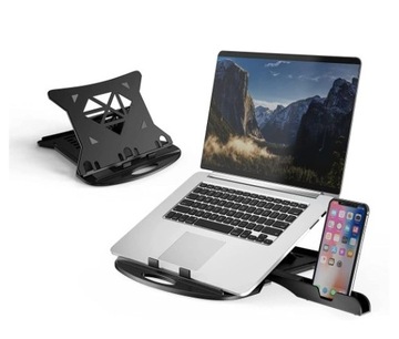 ПОРТАТИВНЫЙ СТОЛИК-ОХЛАЖДАЮЩАЯ ПОДСТАВКА ДЛЯ НОУТБУКА И ТЕЛЕФОНА