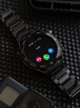 SMARTWATCH ZEGAREK MĘSKI Z EKG POMIAR CUKRU PULS CIŚNIENIE ROZMOWY MENU PL