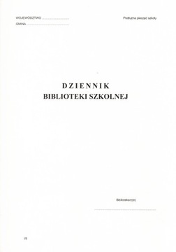 Dziennik biblioteki szkolnej I/8