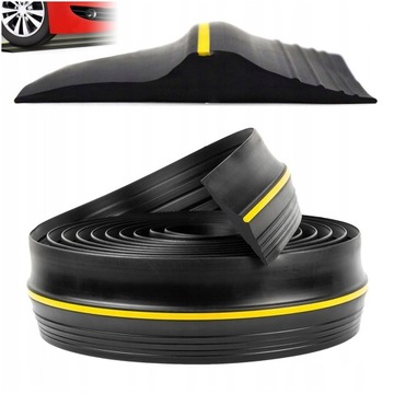 USZCZELKA GARAŻOWA PRÓG DO BRAMY GARAŻOWEJ WYSOKA WIDOCZNOŚĆ 12,5x88cm 3m