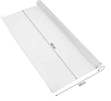 ЗАЩИТНЫЙ КОВРИК ДЛЯ СТОЛЕШНИЦЫ СТОЛ 1мм МЯГКОЕ СТЕКЛО 60х120см