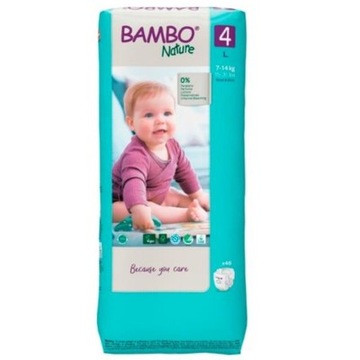 Eko Pieluszki Bambo Nature 4 Maxi 7-14kg PAMPERSY