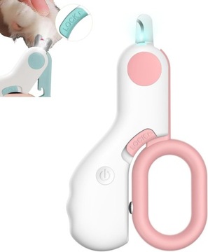 Машинка для стрижки когтей для домашних животных Interferek со светодиодной подсветкой, Машинка для стрижки когтей со светодиодной подсветкой для собак и кошек