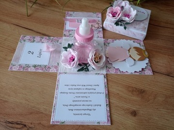 ВЗРЫВАЮЩАЯСЯ КОРОБКА СУВЕНИРЫ ПОДАРОК ​​НА КРЕЩЕНИЕ 3d