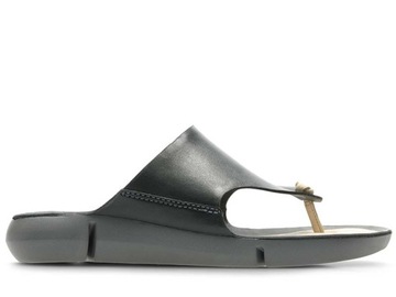 Clarks Klapki czarne skórzane Tri Carmen 37