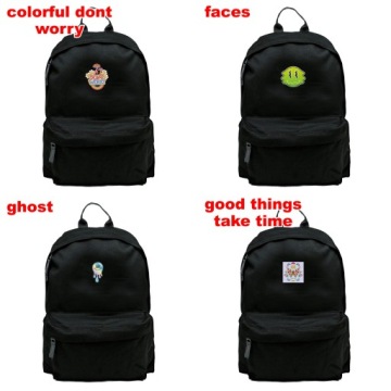 Молодежный школьный рюкзак Butterfly, черный, минималистичный для школьного дизайна