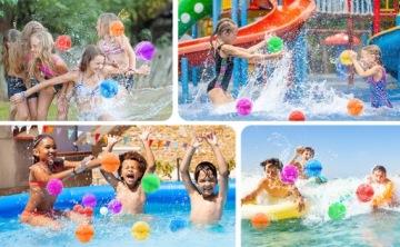 ВОДНЫЕ ШАРЫ БОМБЫ МНОГОРАЗОВЫЕ СИЛИКОНОВЫЕ ВОДНЫЕ ШАРЫ 7 ЦВЕТОВ 28 шт.