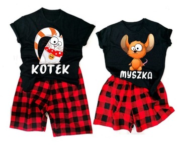 PIŻAMY DLA PAR PREZENT NA ŚLUB WALENTYNKI S