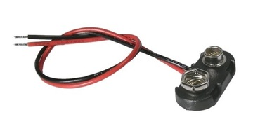 GNIAZDO ZATRZASK BATERII KABEL 9V 6F22 6LR61 TS