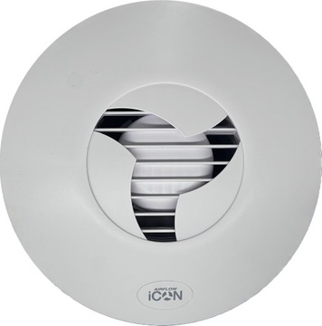 Wentylator łazienkowy Airflow iCON 15 100 mm automatyczna żaluzja soczewka