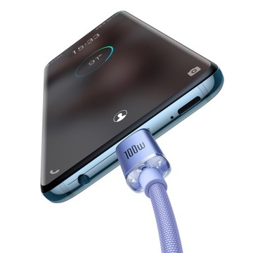 КАБЕЛЬ BASEUS CRYSTAL USB-C QC PD 100 Вт 1,2 м