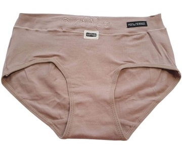 Majtki damskie figi midi MONGNI ROUZI brązowy, XL