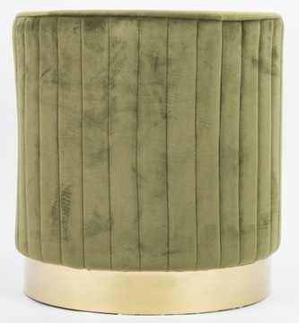 СИДЕНЬЕ ИЗ ПУФА, ПОДНОЖКА, ЗЕЛЕНОЕ ЗОЛОТО GLAMOUR