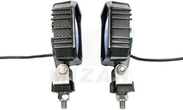 Светодиодная рабочая лампа 9Вт 1000лм 12В 24В Синяя лампа Крамп, 2 шт.