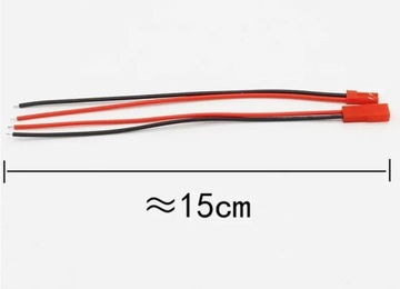 Разъем JST 2PIN с LiPo RC BEC Кабели аккумулятора красный штекер + розетка 2P