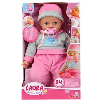 Interaktywna lalka Simba Laura gaworząca 40 cm