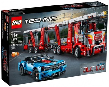 KLOCKI LEGO TECHNIC LAWETA + SAMOCHÓD 42098