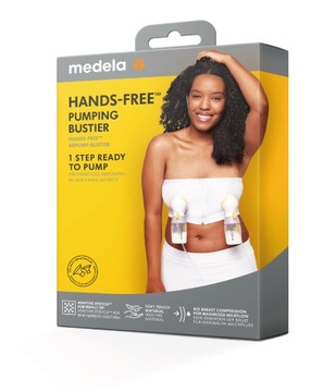 Medela Gorset do odciągania pokarmu Hands-free Biały rozmiar XL