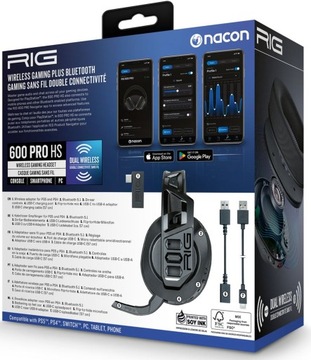 Nacon Rig PS5 PS5 ПК переключатель Android беспроводные наушники Rig600prohs