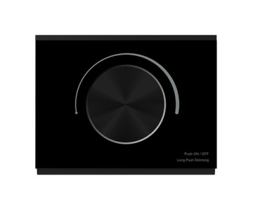 RK1 Радиочастотный панельный светодиодный диммер, поворотный, 1-зонный GW5