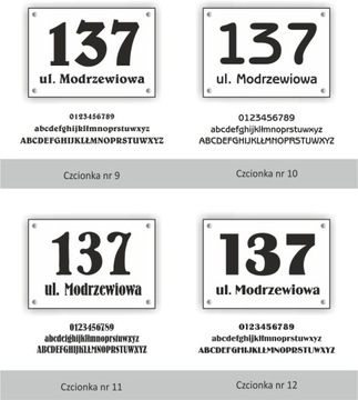 Tabliczka adresowa 3D Numer domu Aluminium 21x30cm