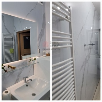 Карбоновая плита CALACATTA WHITE 280x110CM GLASS