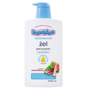 Żel pod prysznic BAMBINO RODZINA Rabarbar 1000ml