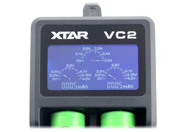 ЗАРЯДНОЕ УСТРОЙСТВО ДЛЯ ЖКД XTAR VC2 Литий-ионный 18650 14500 26650