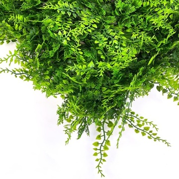 ДЕКОРАТИВНОЕ РАСТИТЕЛЬНОЕ ПАННО ЗЕЛЕНОЕ НАСТЕННОЕ КОВРИКОВ ИСКУССТВЕННАЯ ИЗГОРОДА 40х60см