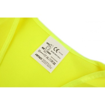 ПРЕДУПРЕЖДАЮЩИЙ ЖИЛЕТ AMIO, ЖЕЛТЫЙ, С СЕРТИФИКАТОМ